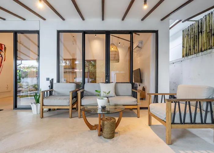 Villa Berapi By Evdekimi - Lush Garden With Pool & Outdoor Lounge